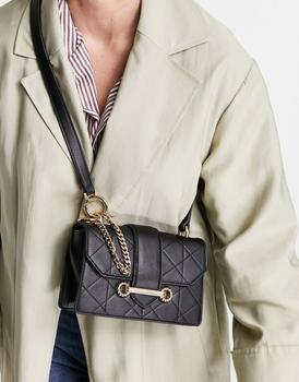 topshop包女包, Topshop | Topshop quilt trophy xbody bag in black商品图片 