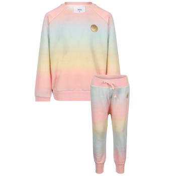 推荐Gradient logo sweatshirt and sweatpants set in pastel colors商品