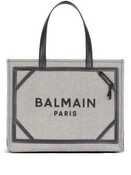Balmain | Balmain Logo Embroidered Top Handle Bag 7.6折