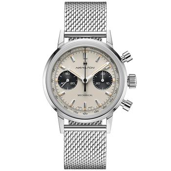 推荐Men's Swiss Intra-Matic Chronograph H Stainless Steel Mesh Bracelet Watch 40mm商品