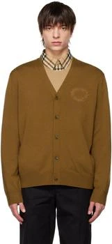 Burberry | Brown Embroidered Cardigan 