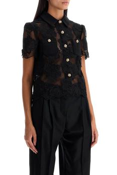 Self Portrait Black Lace Top - BeyondStyle