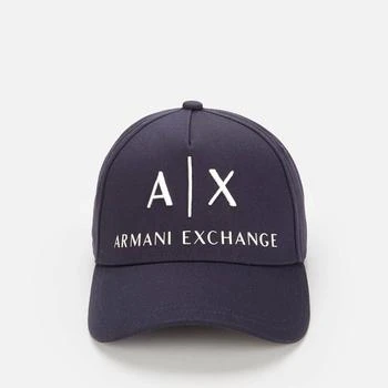 推荐Armani Exchange Men's AX Logo Cap - Navy/White商品
