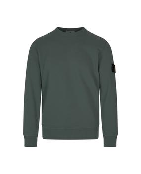 推荐Man Crew-neck Sweatshirt In Dark Green Cotton商品
