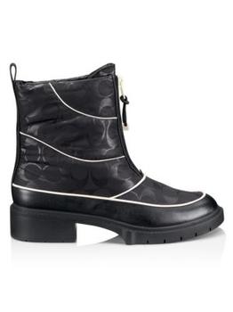 Coach | Leona Monogram Nylon Ankle Boots商品图片,2.9折