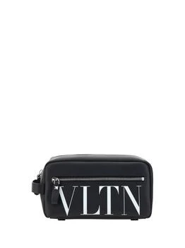 Valentino | Valentino	VLTN Logo Printed Zip-Up Wash Bag,商家Cettire,价格¥4034