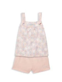Calvin Klein | Little Girl’s 2-Piece Floral Button Tank & Shorts Set 2.7折