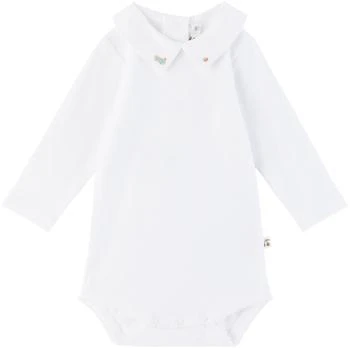 Bonpoint | Baby White Juillet Bodysuit 独家减免邮费