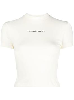 推荐HERON PRESTON - Logo Cotton T-shirt商品