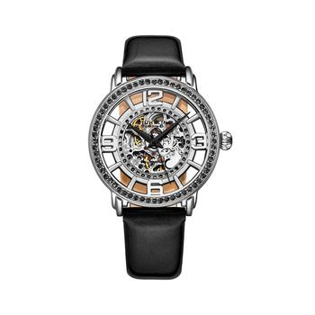 Stuhrling | Women's Black Leather Strap Watch 38mm商品图片,