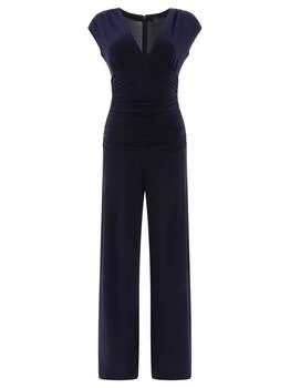 Norma Kamali | V-Neck Jumpsuit Dresses Blue,商家Wanan Luxury,价格¥732