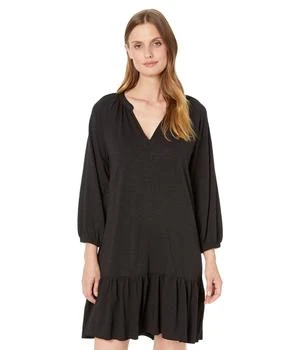 推荐Flame Modal 3/4 Sleeve Shirred Raglan Dress商品