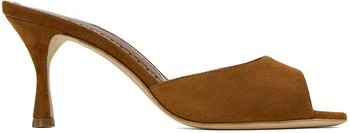 Manolo Blahnik | Brown Jada Mules 5.9折