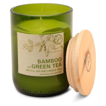 商品Eco Green Glass Candle - Bamboo & Green Tea, 8-oz.图片