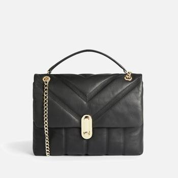 推荐Ted Baker Women's Ayahlin Leather Puffer Quilt Detail Cross Body Bag - Black商品