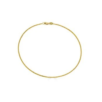Macy's | Sparkle Chain Ankle Bracelet, 10" (1-1/2mm) in 14k Yellow Gold or 14k White Gold.,商家Macy's,价格¥1822