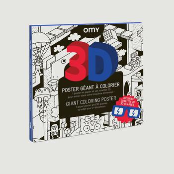 商品Omy | Poster 3D Video Games Black OMY,商家L'Exception,价格¥106图片