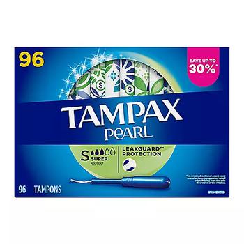 商品Tampax | 珍珠导管卫生棉条 96支装 大流量（9-12g）,商家Sam's Club,价格¥115图片