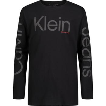 Calvin Klein | Big Boys Trio Long Sleeve Crew Neck T-shirt商品图片,