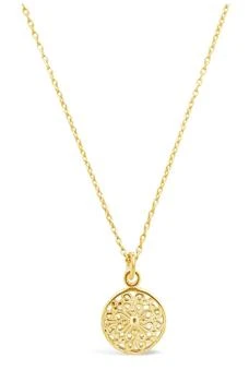 Sterling Forever | Cutout Disk Pendant Necklace 5.1折, 独家减免邮费