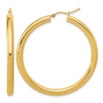 Diamond2Deal | 14k Yellow Gold 4x50mm Round Hoop Earrings,商家Premium Outlets,价格¥11721