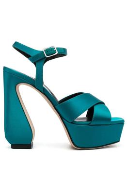 yee si, Si rossi | SI ROSSI - Crepe Satin Heel Sandals商品图片 