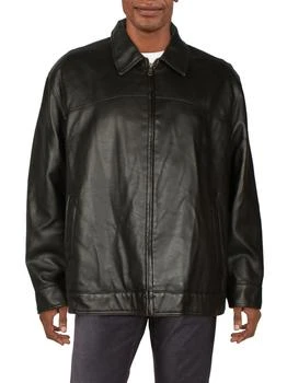Tommy Hilfiger | Big & Tall Mens Faux Leather Long Sleeves Soft Shell Jacket 5.9折, 独家减免邮费