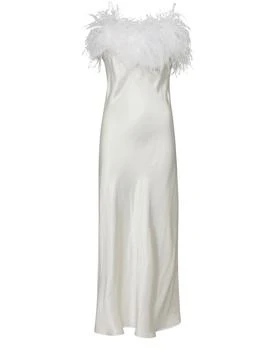 THE SLEEPER | Boheme Slip Dress with feathers,商家24S,价格¥1154