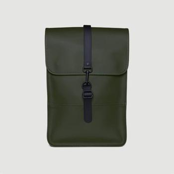 RAINS | Mini backpack in coated canvas Vert Rains商品图片,额外8折, 额外八折