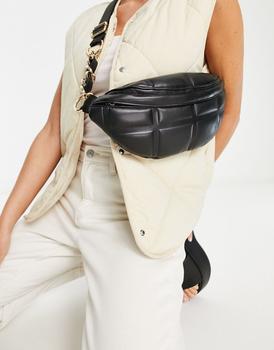 topshop包, Topshop | Topshop bea quilted bumbag in black商品图片 