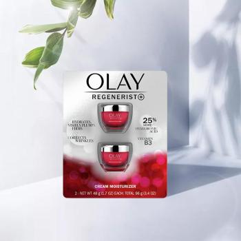 明星纪梵希打火机, Olay | Olay玉兰油 细腻肌理弹润金纯面霜（明星大红瓶）两瓶装 48g*2商品图片 