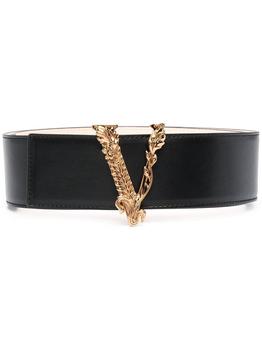 推荐Versace Women's  Black Leather Belt商品