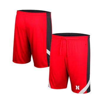 Colosseum | Men's Scarlet and Black Nebraska Huskers Am I Wrong Reversible Shorts商品图片,