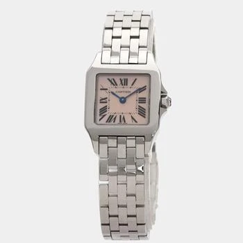 推荐Cartier Pink Stainless Steel Santos Demoiselle W25075Z5 Quartz Women's Wristwatch 20mm商品