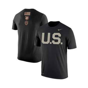 美国nike, NIKE | Men's Black Army Black Knights Rivalry U.S. Performance T-shirt商品图片 
