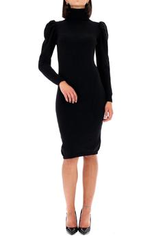 商品High neck slim dress and chip sleeve fraracomina fp22wd5010k42001 black图片