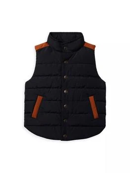 Janie and Jack | Little Girl's & Girl's Contrast Trim Quilted Vest,商家Saks Fifth Avenue,价格¥378