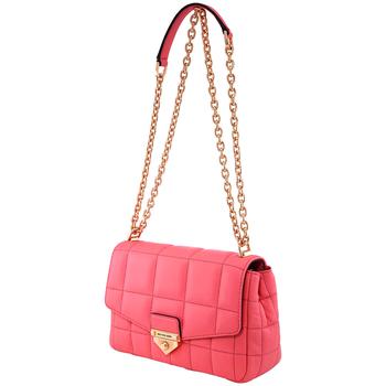 michael kors soho, Michael Kors | Red Ladies SoHo Large Quilted Leather Shoulder Bag商品图片 3.7折