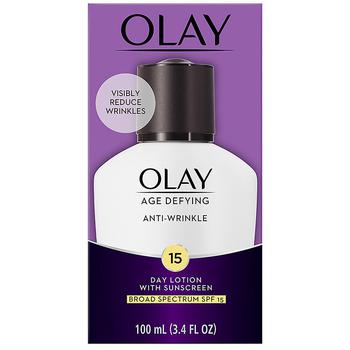 Olay | Anti-Wrinkle Day Face Lotion with Sunscreen SPF 15商品图片,满$80享8折, 满折