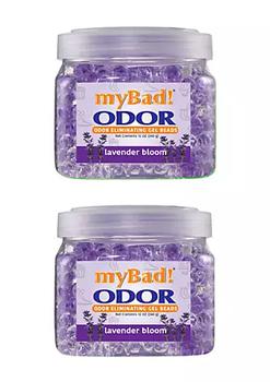 商品Odor Eliminator Gel Beads 12 oz - Lavender Bloom (2 PACK) Air Freshener - Eliminates Odors in Bathroom, Pet Area, Closets图片