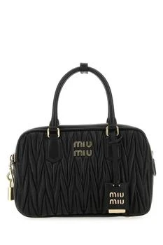 推荐Miu Miu Black Nappa Leather Handbag - Women商品