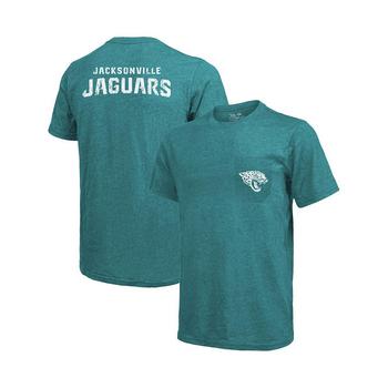 Majestic, Majestic | Men's Jacksonville Jaguars Threads Tri-Blend Pocket T-shirt - Teal商品图片 7.3折