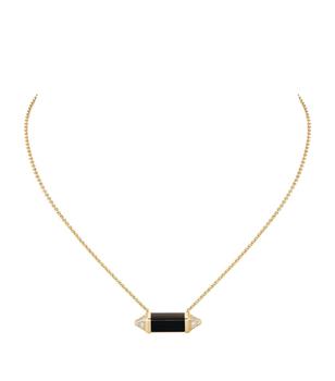 卡地亚项链, Cartier | Yellow Gold, Diamond and Onyx Les Berlingots de Cartier Pendant Necklace商品图片 