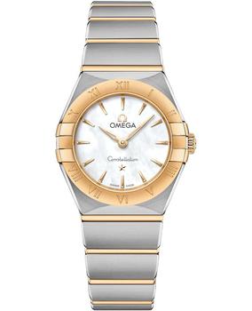 欧米茄星座, Omega | Omega Constellation Manhattan Quartz 25mm Mother of Pearl Dial Yellow Gold and Stainless Steel Women's Watch 131.20.25.60.05.002商品图片 9折