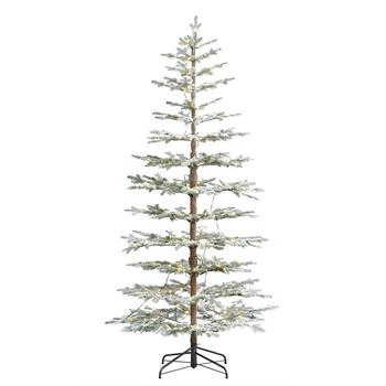 Seasonal | Sierra Pine 7.5' PE Lightly Flocked Tree, 1180 Tips, 300 Warm LEDs, Remote, Storage Bag, EZ-Connect Pole,商家Macy's,价格¥7316