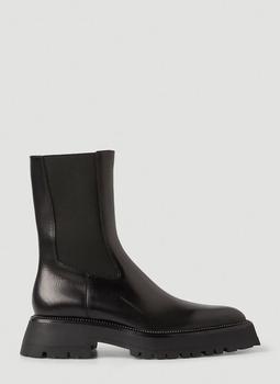 alexander wang鞋真假, Alexander Wang | Presley Mid Heel Boots in Black商品图片 