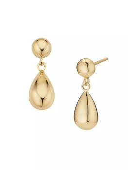 Oradina | 14K Yellow Gold Dripping Gold Drop Earrings,商家Saks Fifth Avenue,价格¥2650
