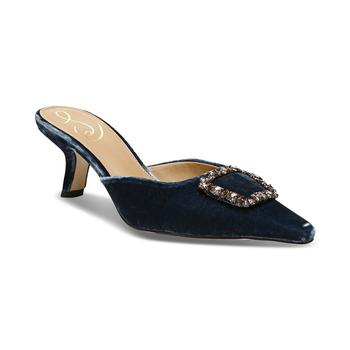 美国sam edelman拖鞋, Sam Edelman | Women's Brit Embellished-Buckle Dress Mules商品图片 