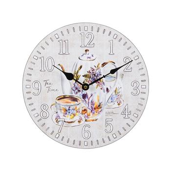 商品Clock 404-2631T-Int 12" Tea Time Quartz Wall Clock图片