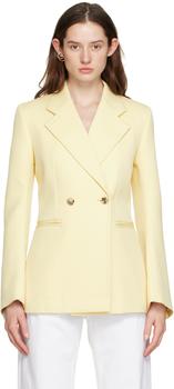 Bottega Veneta | Yellow Curved Sleeves Blazer商品图片,独家减免邮费